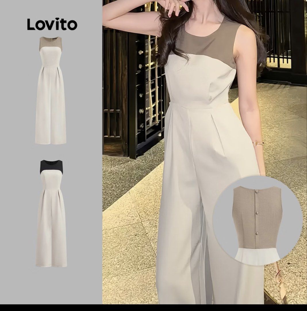 Lovito jumpsuit (Category: Jumpsuits) located in Mandaluyong City. Submitted by dclutter.corner (Listing ID 1470130906, Image 1). Description: Washed but never been used. I realize not for me since i'm a breastfeeding mom. But the fabric is nice. Bought in orange app at ₱216.