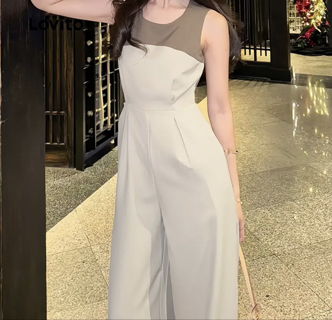 Lovito jumpsuit (Category: Jumpsuits) located in Mandaluyong City. Submitted by dclutter.corner (Listing ID 1470130906, Image 2). Description: Washed but never been used. I realize not for me since i'm a breastfeeding mom. But the fabric is nice. Bought in orange app at ₱216.
