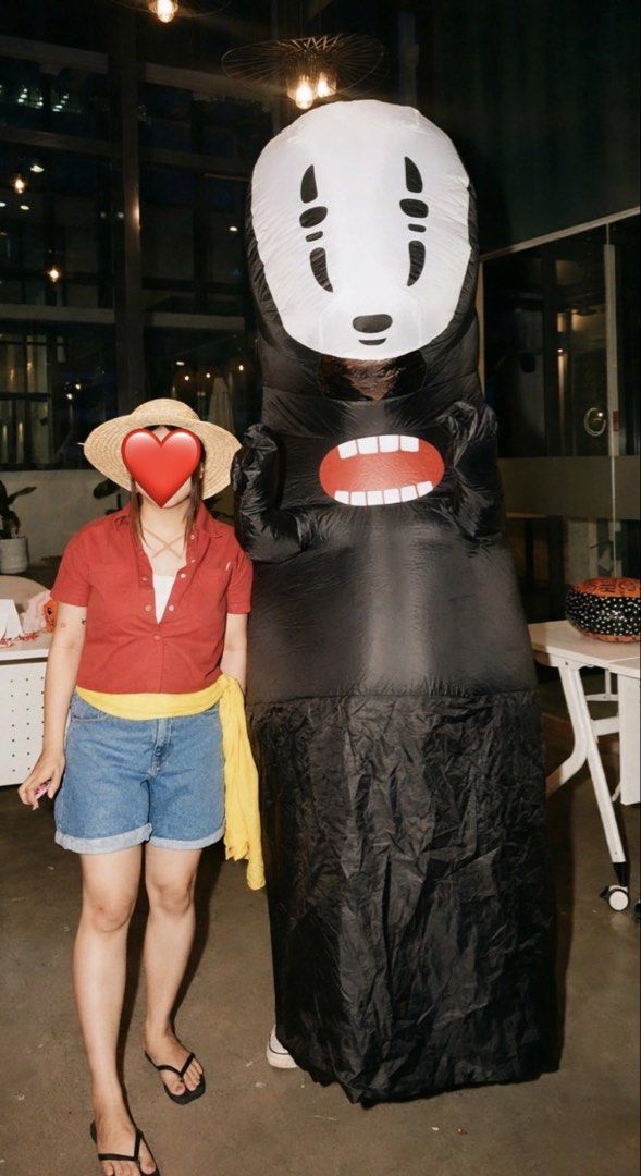 Luffy costume set (Category: Sets or Coordinates) located in Mandaluyong City. Submitted by cinnamonstreet.ph (Listing ID 1469981327, Image 1). Description: For reference: 36b bust 29 waistline 5’ height Inclusion: Used once Straw hat Used once Inner with padding Preloved Zara Mom Shorts .