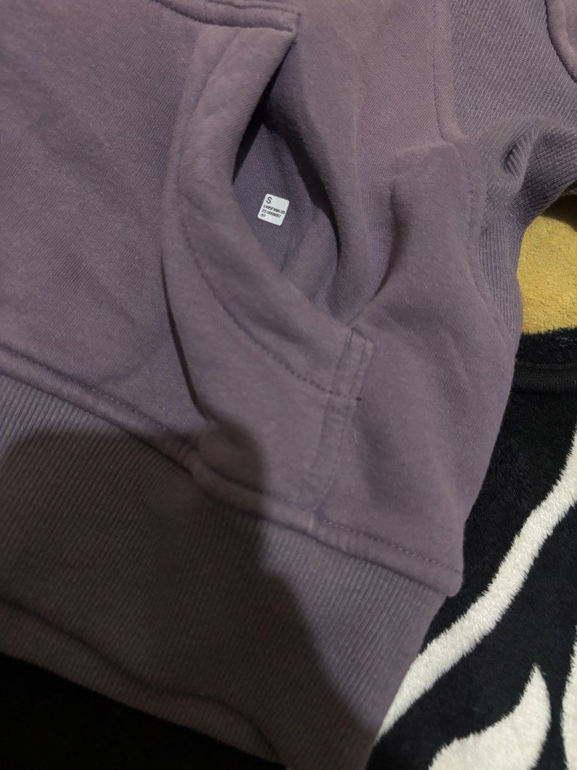 Lululemon half zip (Category: Coats, Jackets and Outerwear) located in Taguig. Submitted by dcltrng. (Listing ID 1470075246, Image 3). Description: - Brand: Lululemon - Style: Scuba Oversized Half-Zip Hoodie - Color: Lovely Purple - Size: S/M Length 22 Width 23 Perfect condition No issue Color may vary due to lighting.