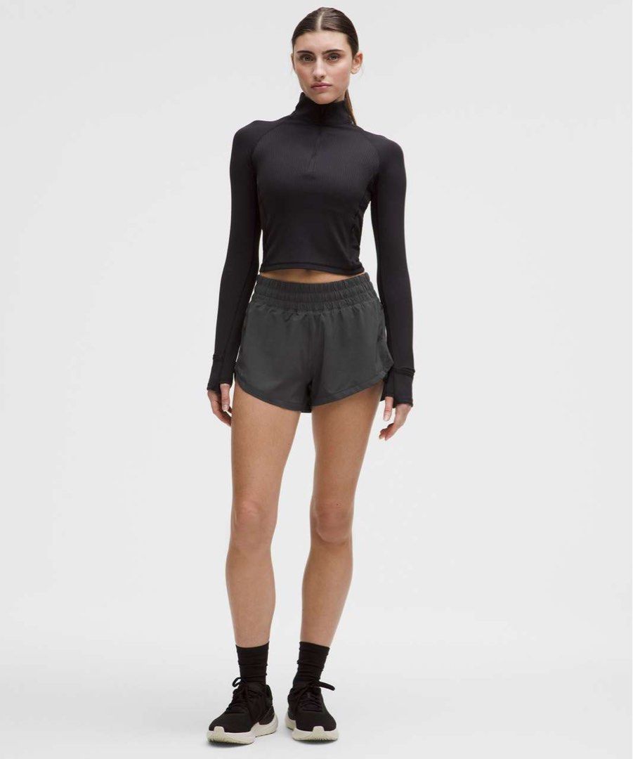 Lululemon High-rise Running Shorts Gray (Category: Activewear) located in Mandaluyong City. Submitted by keep.it (Listing ID 1470128118, Image 1). Description: BNWOT - From Vietnam.