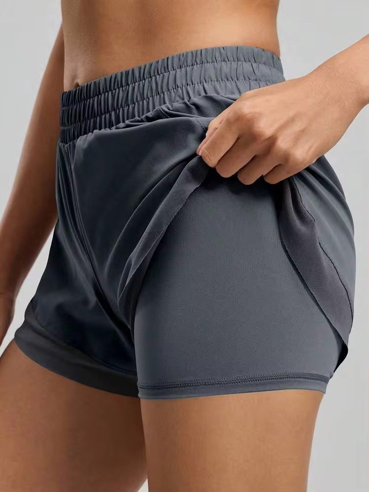Lululemon High-rise Running Shorts Gray (Category: Activewear) located in Mandaluyong City. Submitted by keep.it (Listing ID 1470128118, Image 2). Description: BNWOT - From Vietnam.