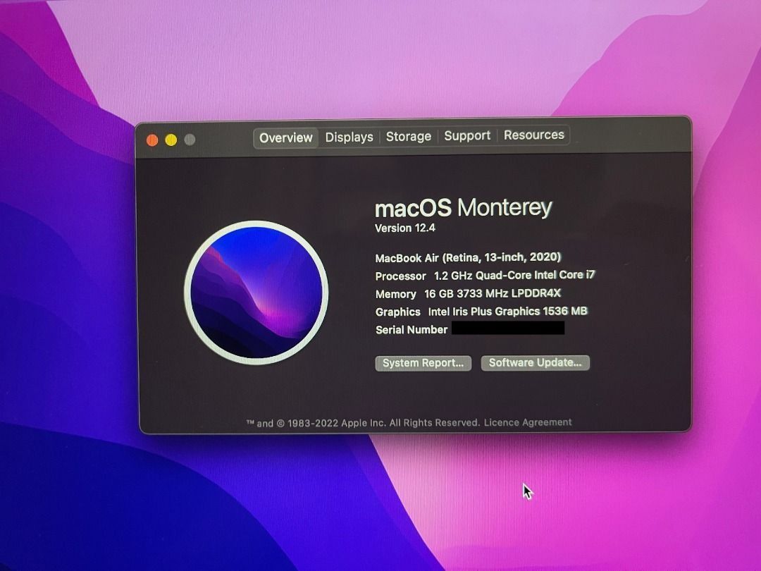Macbook Air (2020) i7, 16GB Ram, 512GB Storage, Computers & Tech ...