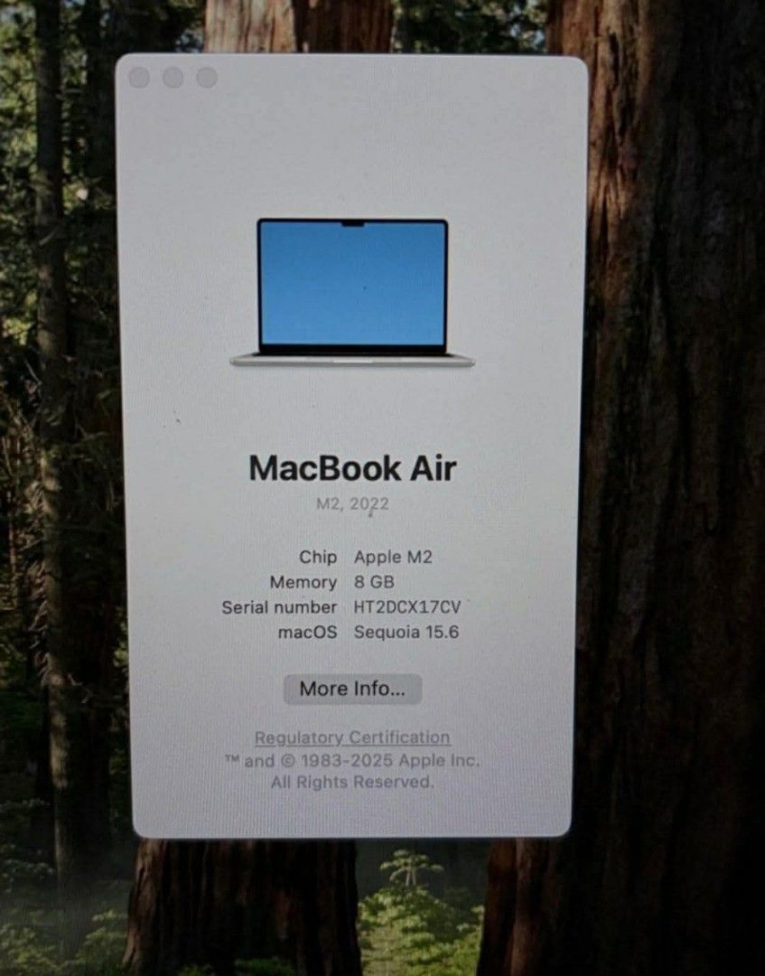 Macbook air m2 (Category: Laptops & Notebooks) located in Manila. Submitted by uknowwheretocontact (Listing ID 1470002012, Image 2). Description: macbook air m2 256gb 8gb ram complete pristine condition.