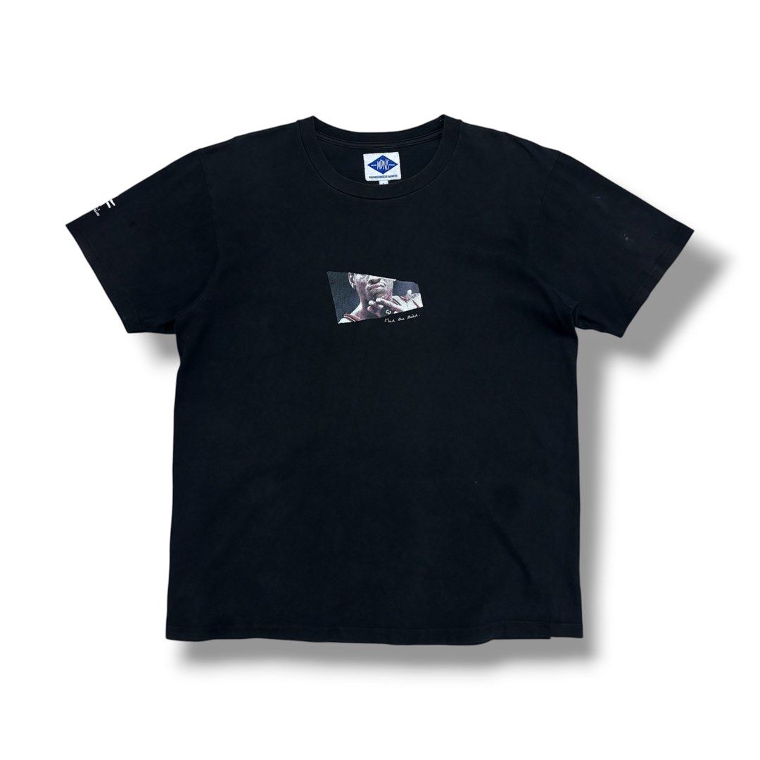 Madness MDNS Graphic Tee (Category: Tshirts & Polo Shirts ) located in Quezon City. Submitted by grailph (Listing ID 1470064311, Image 1). Description: - Brand: Madness - Color: Black - Size: Large - Dimension: 21”x26” - Design: 'Mad the third' graphic print on chest - Details: Woven brand patch on interior collar and back exterior - Material: Comfortable cotton with crew neck and short sleeves - Condition: Clean, solid streetwear vibe Color rate