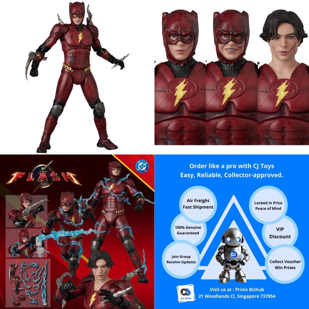 MAFEX THE FLASH (BATMAN SUIT VER.) ACTION FIGURE NO. 338, Toys ...