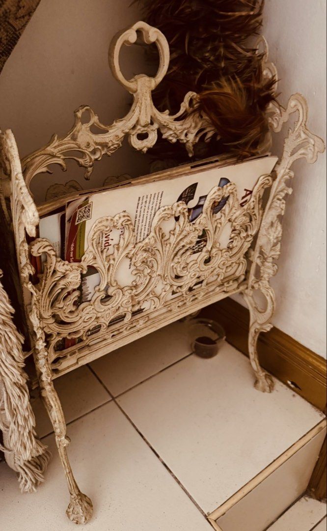 Magazine Stand (Category: Other Home Decor) located in San Mateo. Submitted by dipartean65451 (Listing ID 1469985066, Image 1). Description: Made of Cast Iron.