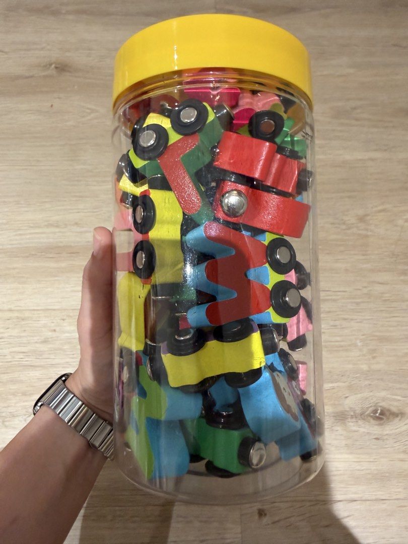 Magnetic Train (Category: Educational & Learning Toys) located in Quezon City. Submitted by chanhr (Listing ID 1469957890, Image 3). Description: Magnetic trains 2 sets - alphabet - numbers.