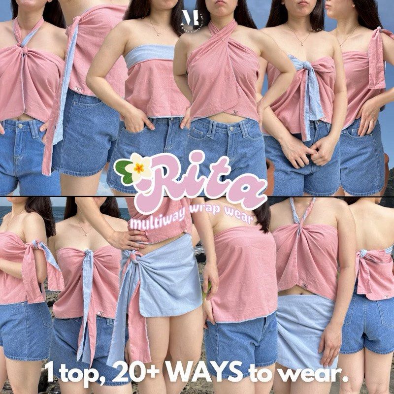 Malaya Club Reversible Rita Multiway Wrap (Category: Sleeveless) located in Mandaluyong City. Submitted by andreyamari_ (Listing ID 1470008497, Image 2). Description: rfs: decluttering Take all for Php 800 Malaya Club Reversible Isla Top (S-M) - 300 Malaya Club Reversible Rita Multiway Wrap (Size 2) - 250 Malaya Club Reversible Polo (Medium) - 350.
