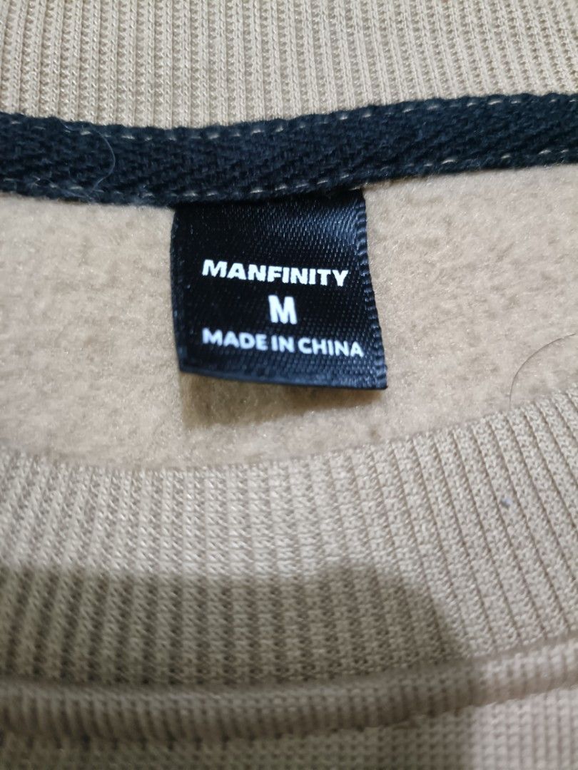 Manfinity Yesterday Today Tomorrow Beige Sweatshirt (Category: Coats, Jackets and Outerwear) located in Manila. Submitted by quartz.rewind (Listing ID 1470112359, Image 3). Description: "🔥 10% OFF if you buy any 2 items! / 15% OFF for 3+ items. Shipping can be combined to save you money. Valid this week only!" Description: Up for grabs is a clean khaki/beige crewneck sweatshirt from Manfinity (SHEIN Men). Features a sharp, minimalist front typog