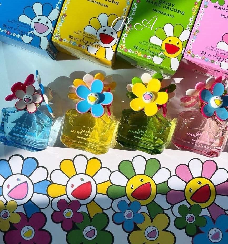 Marc Jacobs Daisy Murakami Perfume Set (Category: Fragrance & Deodorants) located in Manila. Submitted by rhona30antiquera (Listing ID 1470139895, Image 3). Description: ✨MJ Daisy Murakami Limited Edition!✨ 💚💙💖💛 ₱3,999 each only! •Daisy Murakami Blue 50ml EDP 💙Floral Fresh scent •Daisy Murakami Yellow 50ml EDP 💛Fruity floral scent •Daisy Murakami Green 50ml EDP 💚Fresh green floral scent •Daisy Murakami Pink 50ml EDP 💖Sweet fruity floral s
