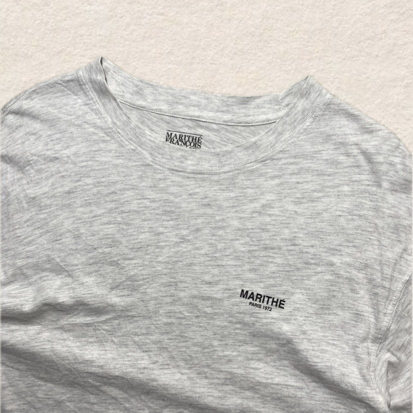 Marithe Francois Girbaud Small Logo Grey Shirt MFG (Category: Shirts) located in Nasipit. Submitted by yopey (Listing ID 1469898247, Image 2). Description: Marithe Francois Girbaud Small Logo Grey Shirt MFG Size: M-L Dimes: 21.5x28 Condition: Verygood Price: 800.