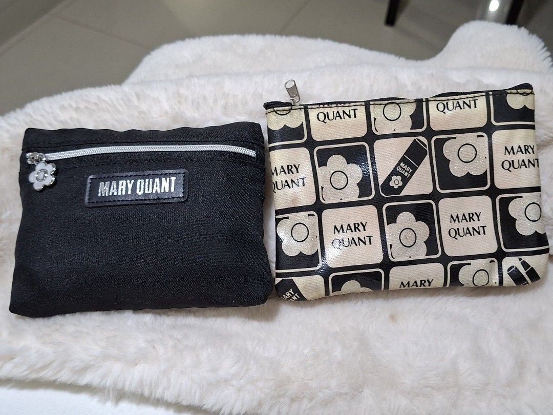 MARY QUANT BUNDLE POUCH (Category: Purses & Pouches) located in Las Pinas. Submitted by annachiaonair2037 (Listing ID 1470127176, Image 1). Description: BUNDLE MARY QUANT POUCH FROM JAPAN PVC HAS MINIMAL DISCLORATION SEE PIC BUT BOTH USABLE Disclaimer: I am not affiliated with, associated with, or authorized by any of the brands featured posted. Any mention of brand names, trademarks, or logos is solely for identification and reference purposes o