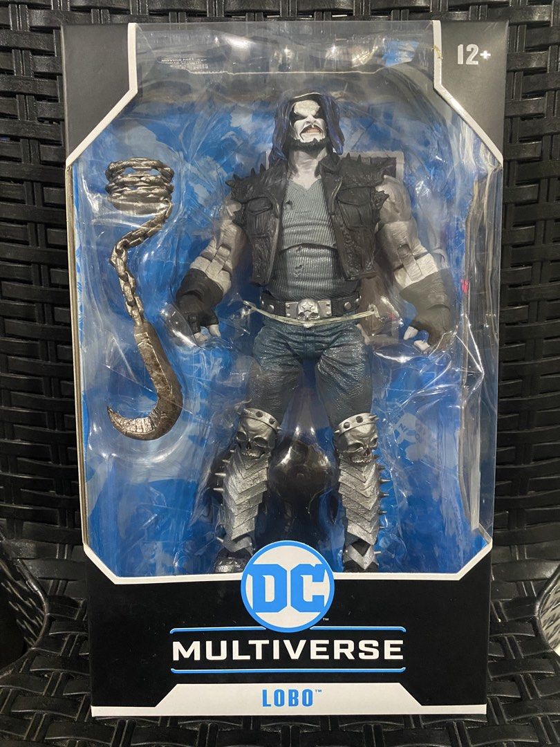 McFarlane Toys DC Multiverse Lobo Action Figure (Category: Figurines & Statues) located in Angeles City. Submitted by carrlarcollectibles (Listing ID 1469961347, Image 1). Description: - Brand: McFarlane Toys DC Multiverse - Character: Lobo - Condition: Brand new, unopened box with original plastic window - Included Accessories: Signature hook and chain. What you see is what you get Location: Angeles City or San Fernando Pampanga Mop Gcash, Maya,