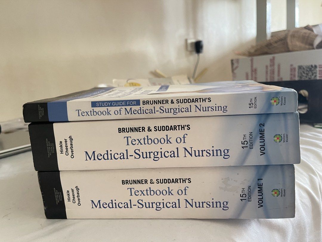 MedSurg Books (Category: Textbooks) located in Manila. Submitted by jeannallei__.101 (Listing ID 1470069188, Image 1). Description: .