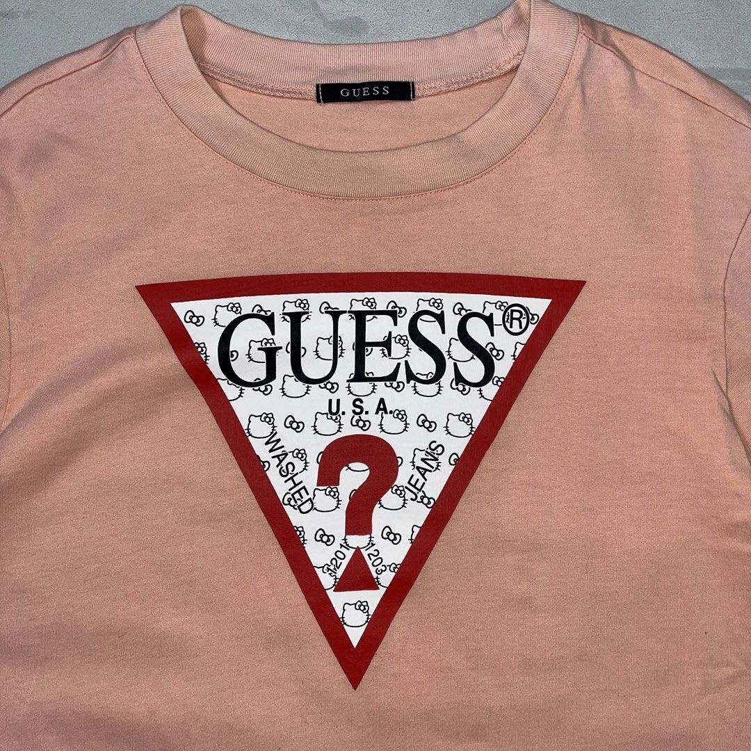 Mens Guess Collab w/ Hello Kitty Sanrio (Category: Tshirts & Polo Shirts ) located in Nasugbu. Submitted by janstuffs.ph (Listing ID 1470086697, Image 3). Description: Guess collab w/ Hello Kitty 💯Legit! Size: Medium on tag - Best fit Large Width: 21" Length: 28" Condition: 10/10 Like New Flaw: NONE Mine: 580 •Buyer shoulder shipping fee - ship via j&t. •Read details before purchasing..