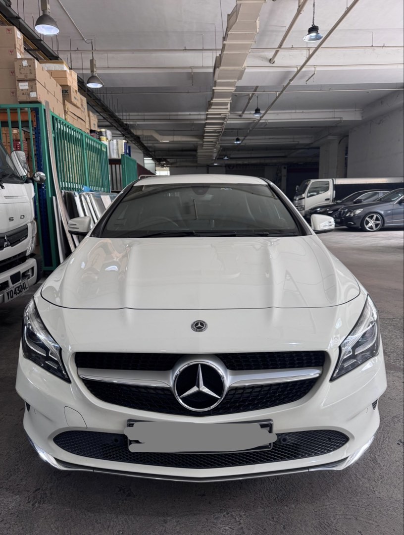 Mercedes-Benz CLA-Class Coupe 180 Urban Auto (Category: Used Cars) located in Singapore. Submitted by yogapudding (Listing ID 1470030259, Image 1). Description: 1.6l 4 cylinder inline 16v turbocharged engine 7g-DCT, producing 120bhp paddle shifter cruise control multi function steering keyless start/stop. Factory fitted audio system, Bluetooth Auto headlamp/climatic aircon/retractable side mirrors, reverse camera/sensors. Suitable for short term 