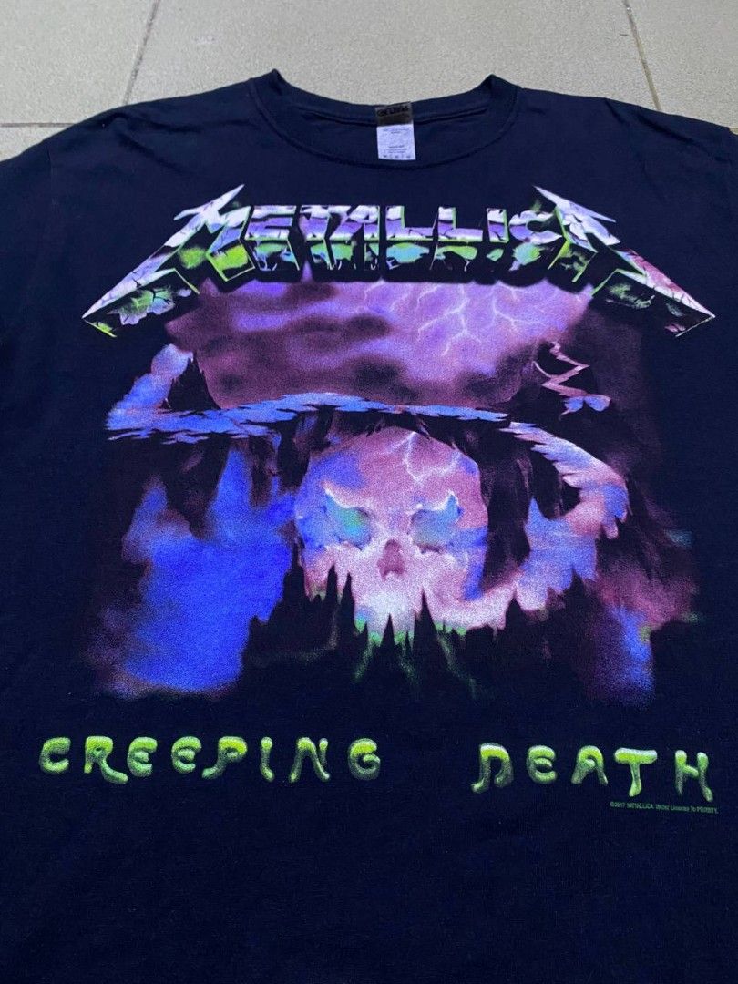 Metallica Creeping Death shirt (Category: Tshirts & Polo Shirts ) located in Makati City. Submitted by young_wise.23 (Listing ID 1470043291, Image 2). Description: Length 29 Width 20 Sleeve 7.