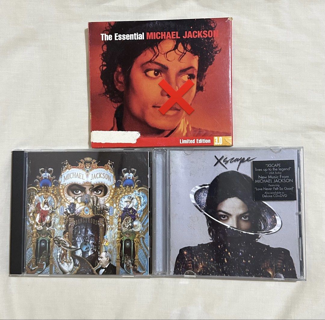 Michael Jackson CDs (Category: CDs & DVDs) located in Angeles City. Submitted by lumiho.ph (Listing ID 1470066302, Image 1). Description: FOR SALE!! xScape - 500 Dangerous - 500 PM if interested! .
