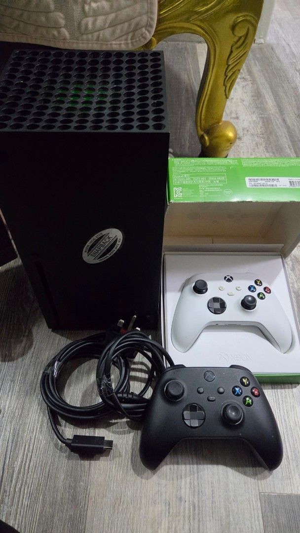 Microsoft Xbox Series X Disc Console with Two Controllers, Video Gaming ...