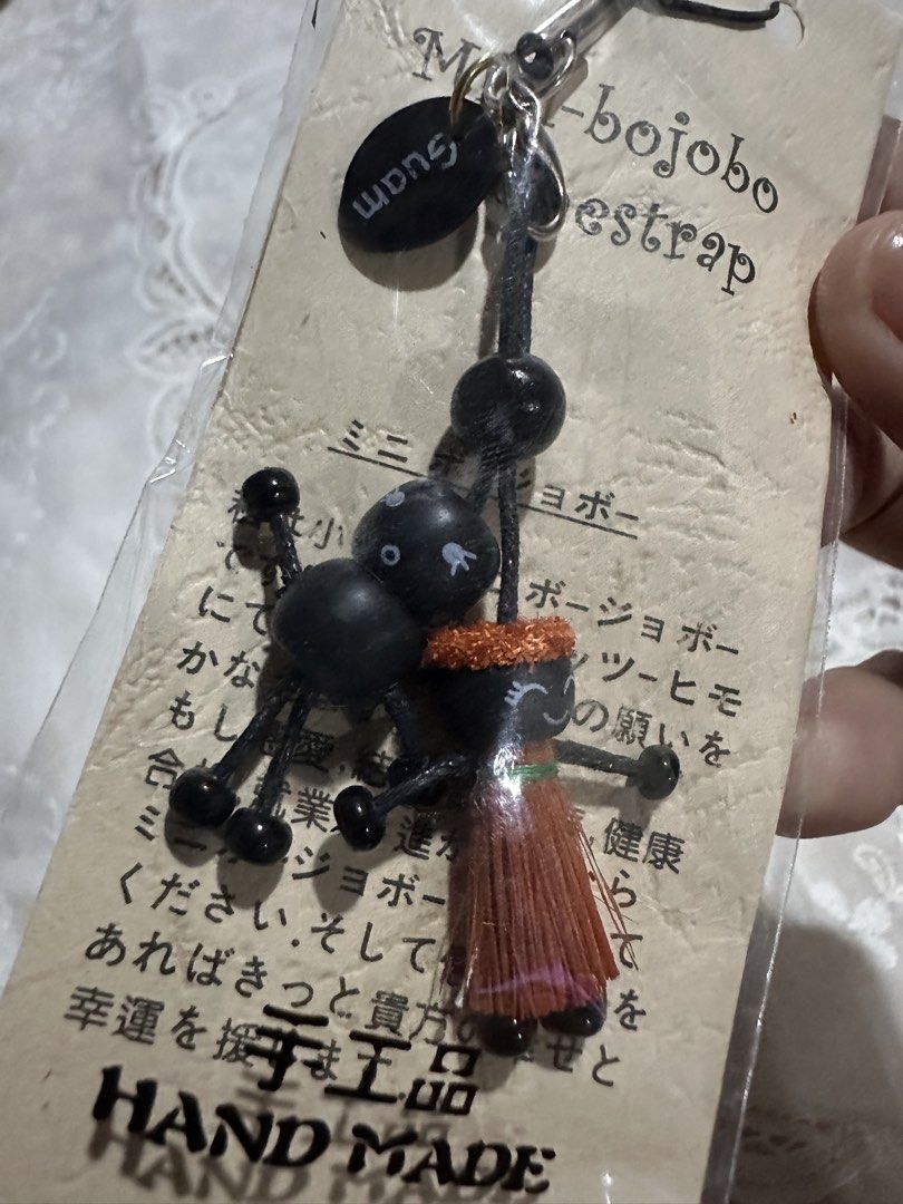 Mini Bojobo Phone Strap (Category: Charms) located in Davao. Submitted by favoritepreloved (Listing ID 1470052334, Image 3). Description: 💜 Hand made 💜 Made in Guam.