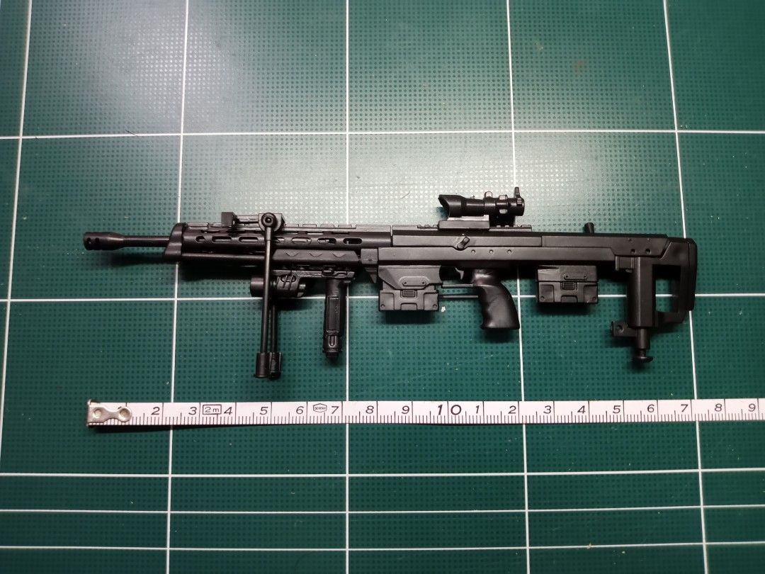 Miniature Sniper Rifle Gun - DSR-1 Model (Category: Gundam & Model Kits) located in Valenzuela. Submitted by seiyakai (Listing ID 1469977010, Image 2). Description: 1/6 Scale DSR-1 Sniper Rifle Bolt Action German Army Gun Model Action Figure ‎ · ‎Material : Plastic · ‎Net Weight : 25 g. · ‎Length : 17 cm. · ‎Colour : Black · ‎Use for : 1:6 scale for 12" Figures. Fit all any 12" action figure 400 pesos only Slightly Negotiable MOP: Cash / Gcash / 