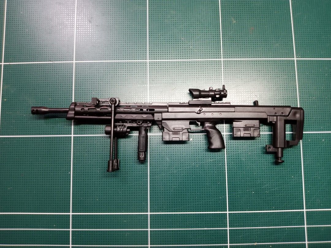 Miniature Sniper Rifle Gun - DSR-1 Model (Category: Gundam & Model Kits) located in Valenzuela. Submitted by seiyakai (Listing ID 1469977010, Image 3). Description: 1/6 Scale DSR-1 Sniper Rifle Bolt Action German Army Gun Model Action Figure ‎ · ‎Material : Plastic · ‎Net Weight : 25 g. · ‎Length : 17 cm. · ‎Colour : Black · ‎Use for : 1:6 scale for 12" Figures. Fit all any 12" action figure 400 pesos only Slightly Negotiable MOP: Cash / Gcash / 