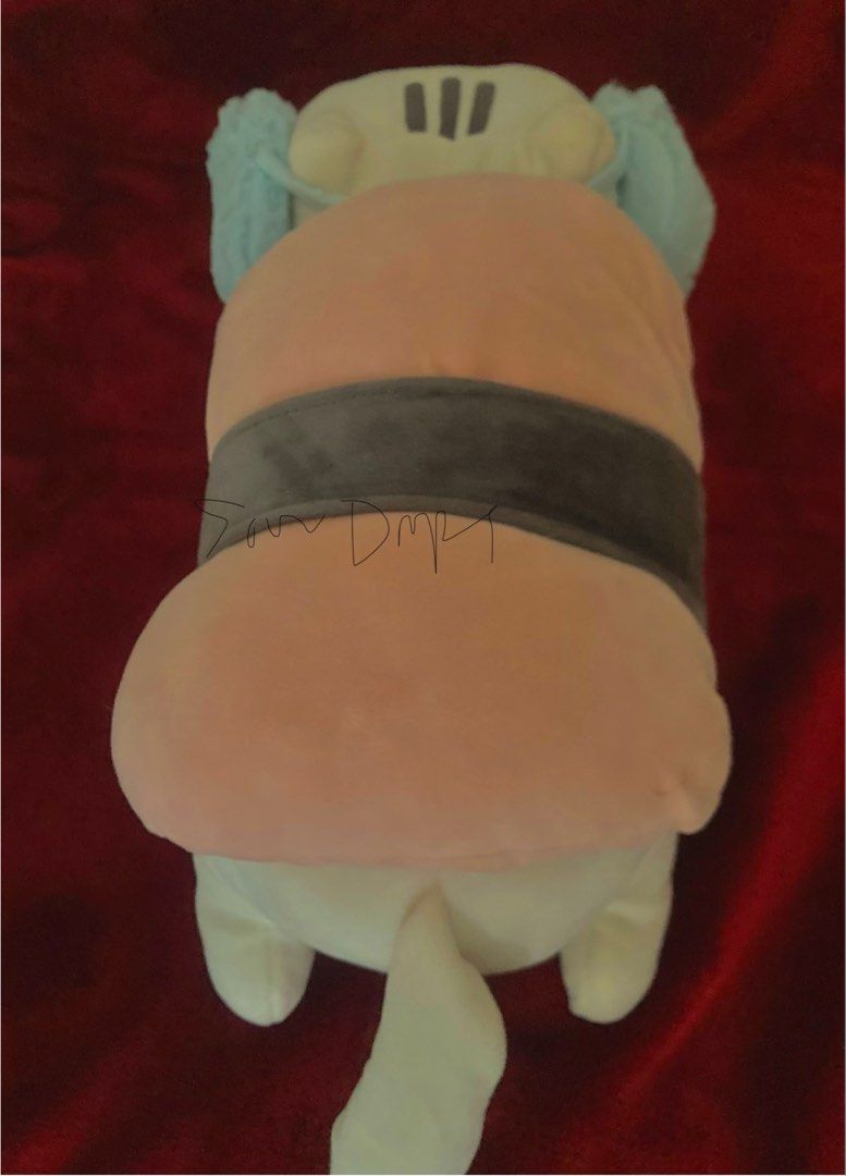 Miniso Sushi Cat Huggable Plush with Free Earmuffs (Category: Plushies & Soft Toys) located in Pasig City. Submitted by sourdrops (Listing ID 1469977133, Image 3). Description: - no flaw; need minal washing - faded tush tag but clear etiketa.