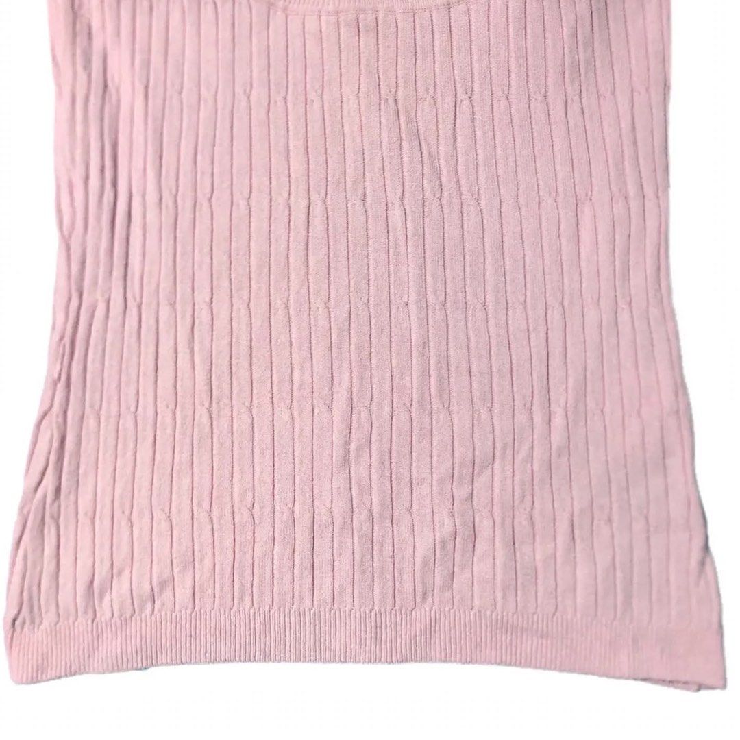 miss k pink v-neck ribbed top (Category: Sleeveless) located in Makati City. Submitted by bowzone (Listing ID 1470085251, Image 3). Description: 🎀 fits xs - s ! ^^.