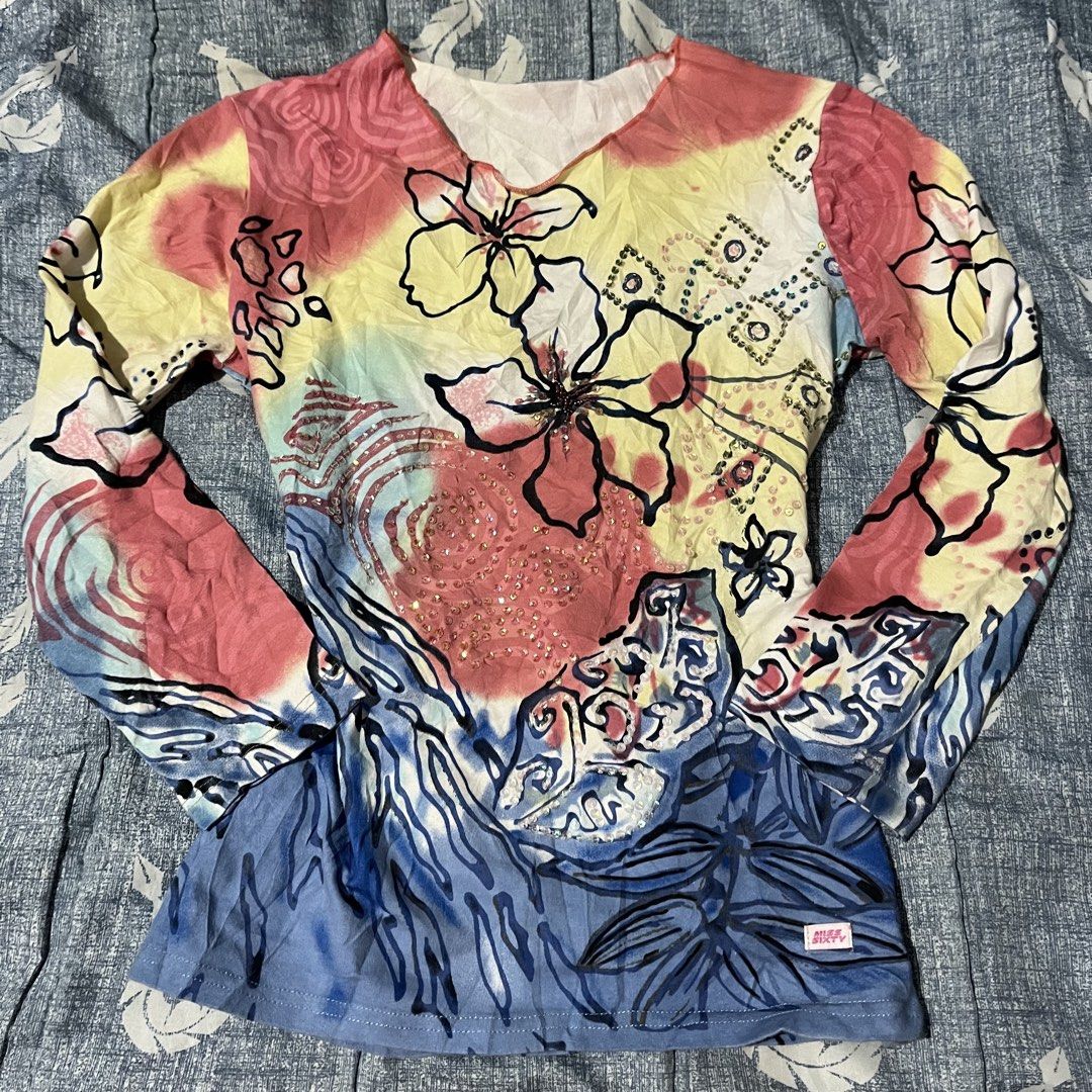 Miss Sixty top with sequence & beads VINTAGE (Category: Others Tops) located in Bayugan. Submitted by svintageph (Listing ID 1470071442, Image 1). Description: issue cut tag size small to semi m .