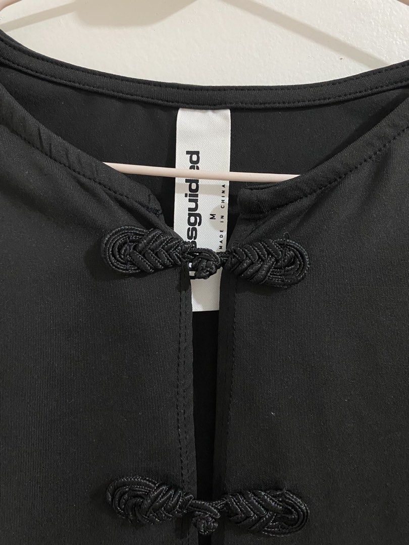 Missguided Mandarin Collar Top with Frog Closures (Category: Others Tops) located in Naga. Submitted by she_clutter (Listing ID 1470113296, Image 3). Description: Brandnew Bust: 34-36 Waist: 28-30.