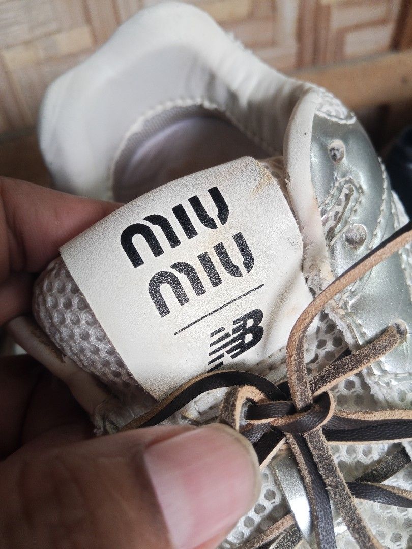 Miu Miu x new balance (Category: Sneakers) located in Zamboanga. Submitted by alminajammang19 (Listing ID 1469958654, Image 3). Description: authentic Miu Miu x new balance from Japan surplus.