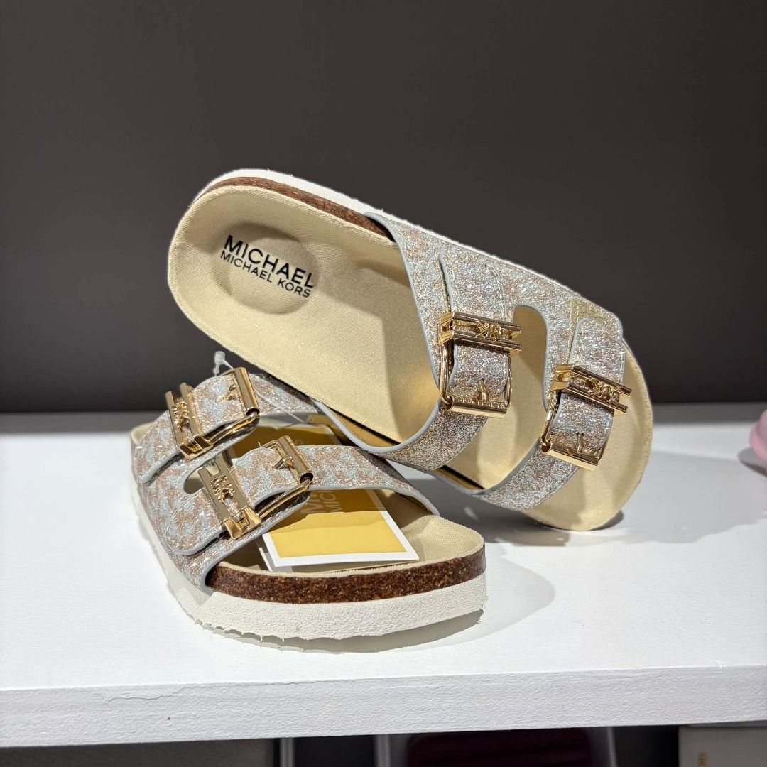MK Tinsel Sandals Kids (Category: Slippers and slides) located in Rizal. Submitted by hiraya16 (Listing ID 1469998873, Image 1). Description: Limited Quantity Onhand ready to ship Michael Kors US11/US12/US13.