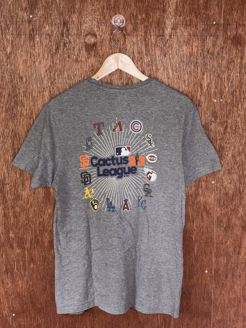 MLB Cactus League Spring Gray T-shirt (Category: Tshirts & Polo Shirts ) located in Cabuyao City. Submitted by giothr1ft (Listing ID 1470073430, Image 2). Description: -Width: 20 -Length: 28 -Condition: 10/10 📌Buyers will shoulder the shipping fee.