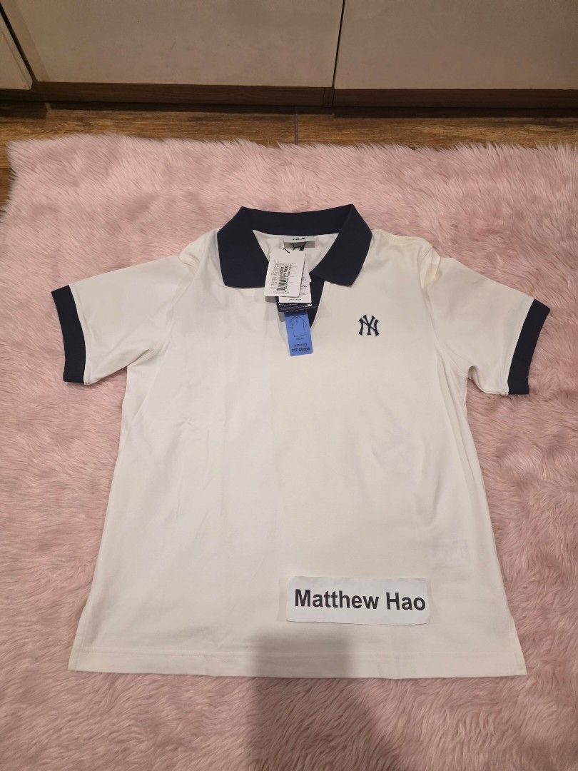 Mlb polo shirt womens (Category: Shirts) located in Manila. Submitted by machoxmatt (Listing ID 1470066720, Image 2). Description: brandnew size: medium(w18, L23) issue: light stain, not sure if can be removed (last photo) mop:bdo/gcash shipping at buyer's expense.