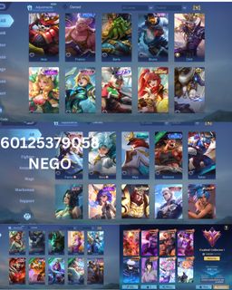 Mobile Legends Account 301 Skins Mythical Glory Highest Rank, Video ...