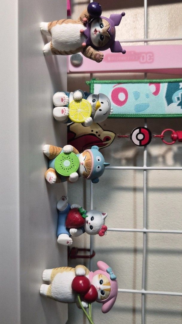 mofusand x Sanrio Characters Fruit Mascot Mini Figures (Category: Figurines & Statues) located in Makati City. Submitted by 24thfaham (Listing ID 1470073883, Image 1). Description: - PHP 180.00 each; PHP 700.00 as a set - Slightly used - Stored in an acrylic case - No original box - Shipping shouldered by buyer - Meet up in Makati.
