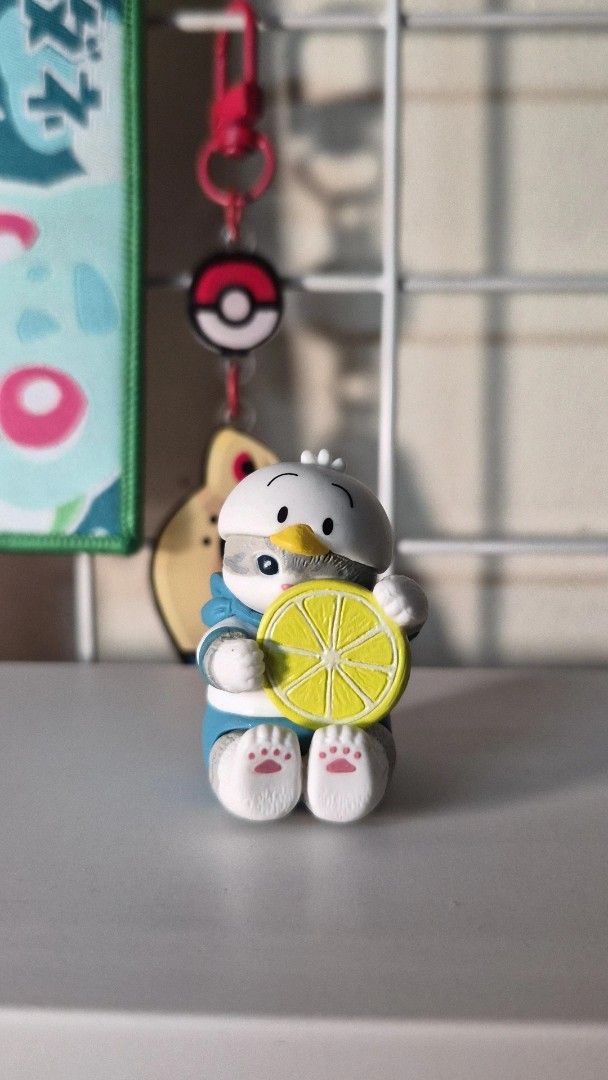mofusand x Sanrio Characters Fruit Mascot Mini Figures (Category: Figurines & Statues) located in Makati City. Submitted by 24thfaham (Listing ID 1470073883, Image 3). Description: - PHP 180.00 each; PHP 700.00 as a set - Slightly used - Stored in an acrylic case - No original box - Shipping shouldered by buyer - Meet up in Makati.