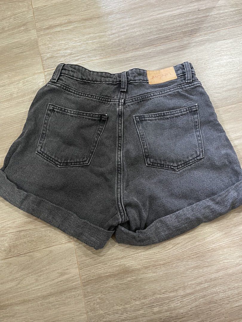 Monki black denim shorts (Category: Shorts) located in Baguio. Submitted by pawsome_closet (Listing ID 1470005779, Image 3). Description: Small.