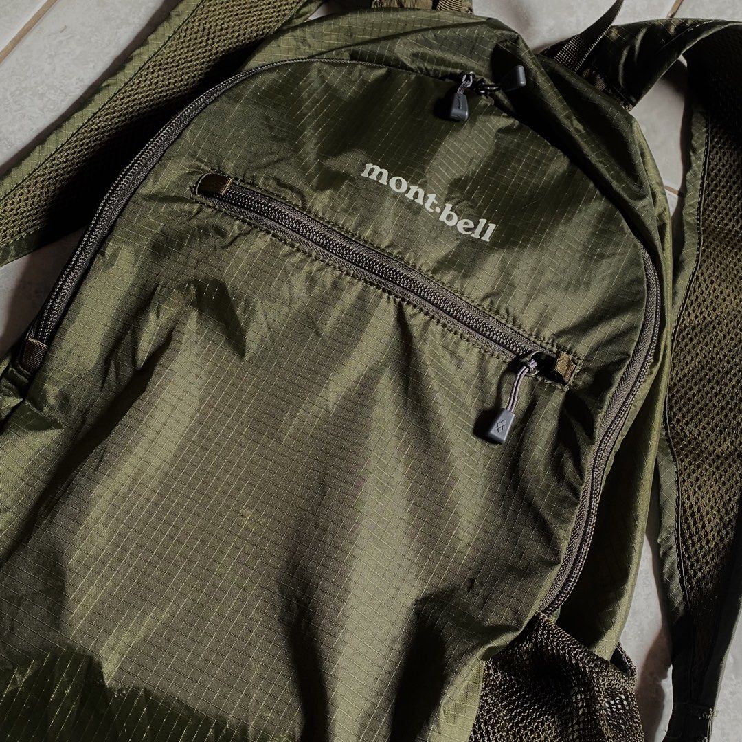 MONTBELL POCKETABLE 18L DAY PACK (Category: Backpacks) located in Bacolod City. Submitted by thriftedfits. (Listing ID 1470041333, Image 2). Description: 𝗠𝗢𝗡𝗧𝗕𝗘𝗟𝗟 𝗣𝗢𝗖𝗞𝗘𝗧𝗔𝗕𝗟𝗘 𝟭𝟴𝗟 𝗗𝗔𝗬 𝗣𝗔𝗖𝗞 ♻️ Super light weight, ripstop, water resistant Size: 18 Litters | Army Green Measurements:19” width / 11” length (unpacked) Condition: Excellent (10/10 Color rate) Flaws: Minimal scratches, barely noticeable Price: ₱450 + shipping fee
