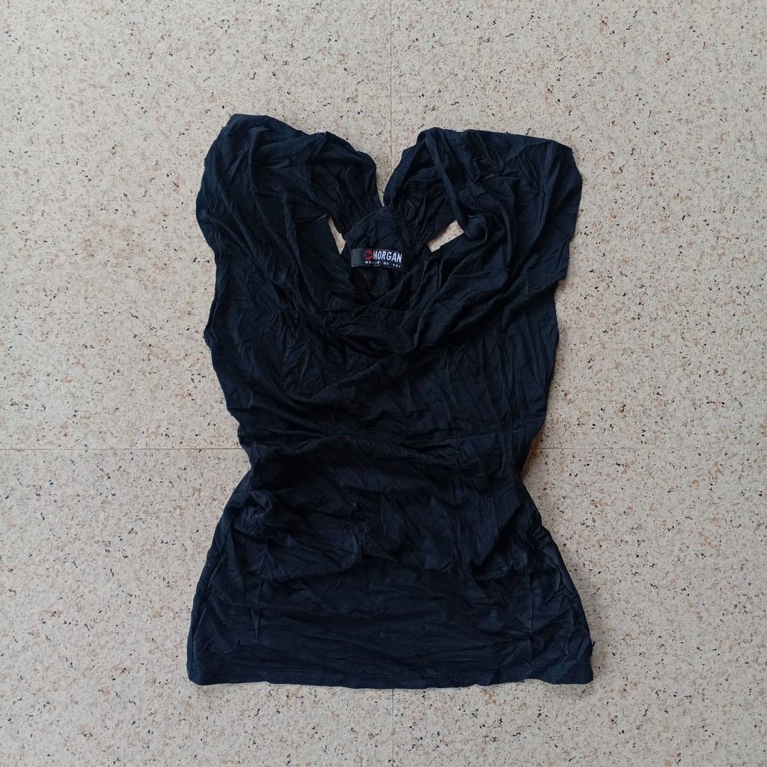 Morgan de Toi Cowl Neck Top (Category: Sleeveless) located in Maramag. Submitted by kenthrift_ (Listing ID 1469993040, Image 1). Description: Morgan De Toi •Excellent condition •Size On Tag: •Measurements: Width 14 & Length 22 •Issue: None.