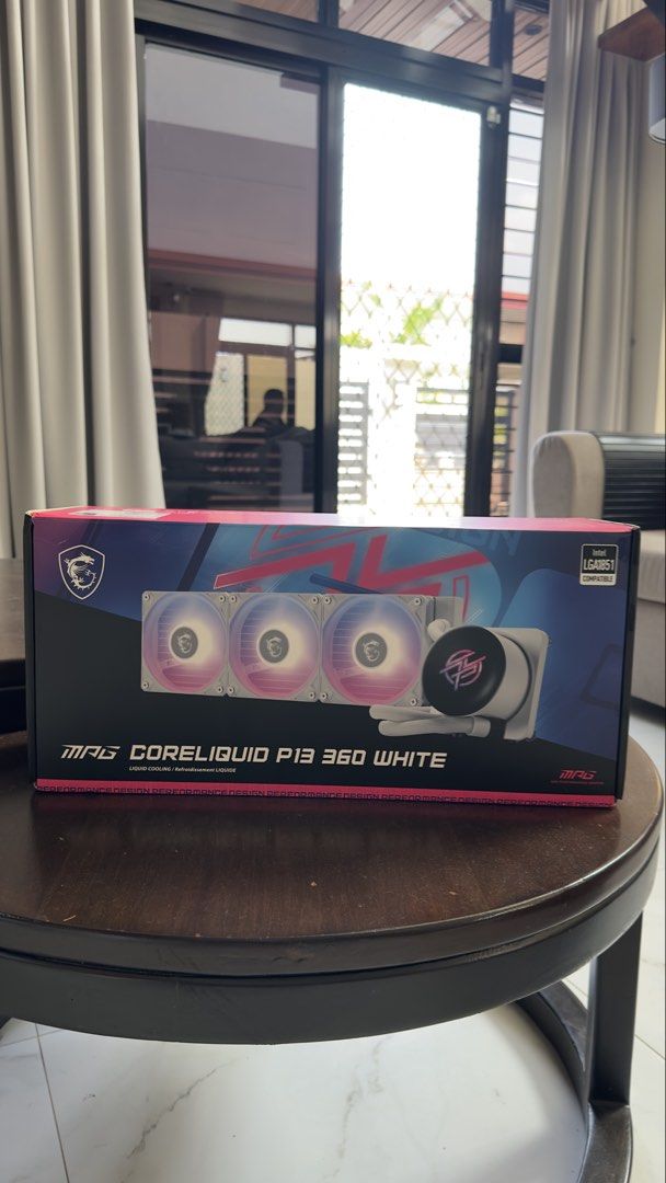 MSI MPG CORELIQUID P13 360 – WHITE (Category: Computer Parts) located in Davao. Submitted by twistedneckk (Listing ID 1469947317, Image 1). Description: FOR SALE: MSI MPG CORELIQUID P13 360 – WHITE Perfect for gamers and PC enthusiasts looking for a premium 360mm AIO for a clean white gaming setup. 🤍🎮 Condition: BRAND NEW ✅ Opened only to check the item ✅ Never used ✅ Complete SPECS: Experience premium cooling performance and stunning aesthetic