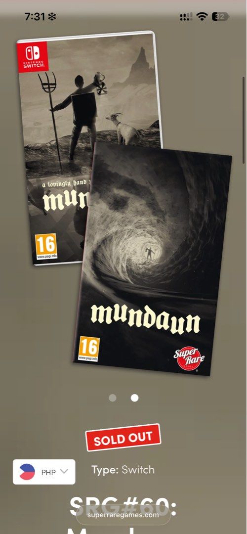 Mundaun [Nintendo Switch] (Category: Nintendo) located in Lipa City. Submitted by goodboypau (Listing ID 1470140707, Image 2). Description: Rare‼️ Mundaun is a critically acclaimed 2021 first-person folk horror adventure game developed by the solo Swiss developer Michel Ziegler under the studio name Hidden Fields. Its most defining feature is that every single texture in the game is entirely hand-drawn with greyscale pencil and mapped onto 3D env