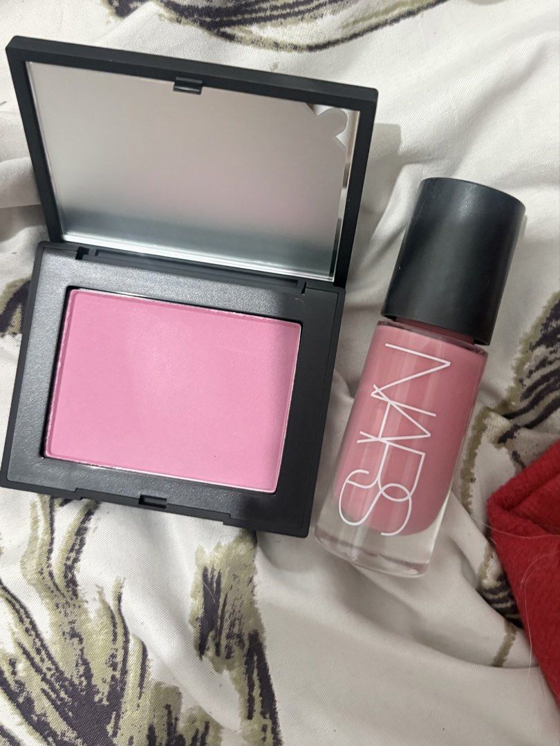 NARS and Patrick Ta Blush and Lip Products (Category: Makeup) located in San Juan City. Submitted by elcaaaa (Listing ID 1470079630, Image 1). Description: - NARS Liquid Blush in Fast Ride bought 2100 selling for 1500 - NARS powder blush in Catch me bought 2200 selling for 1500 - Patrick Ta Blush Mini in She's that girl - 100% authentic, swatched only. wrong shade.
