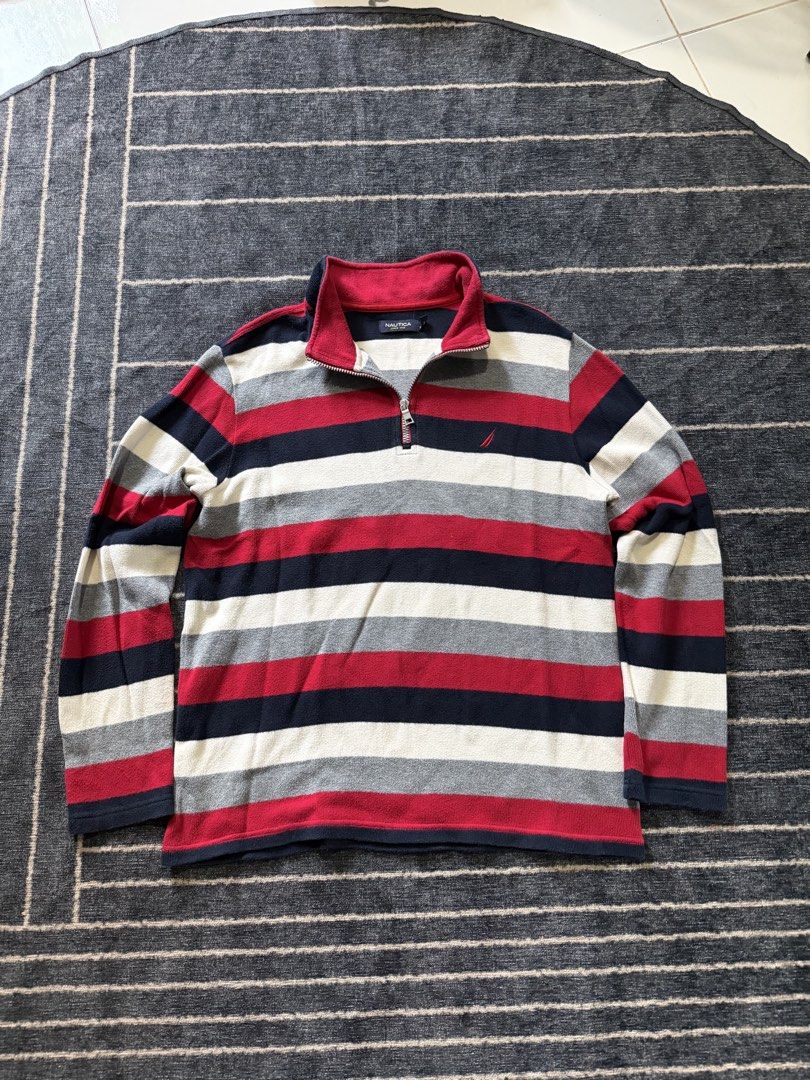 Nautica qzip sweater (Category: Activewear) located in Batangas. Submitted by robertlopezigaya (Listing ID 1469984802, Image 1). Description: Nautica qzip sweater Size L No issue like new.