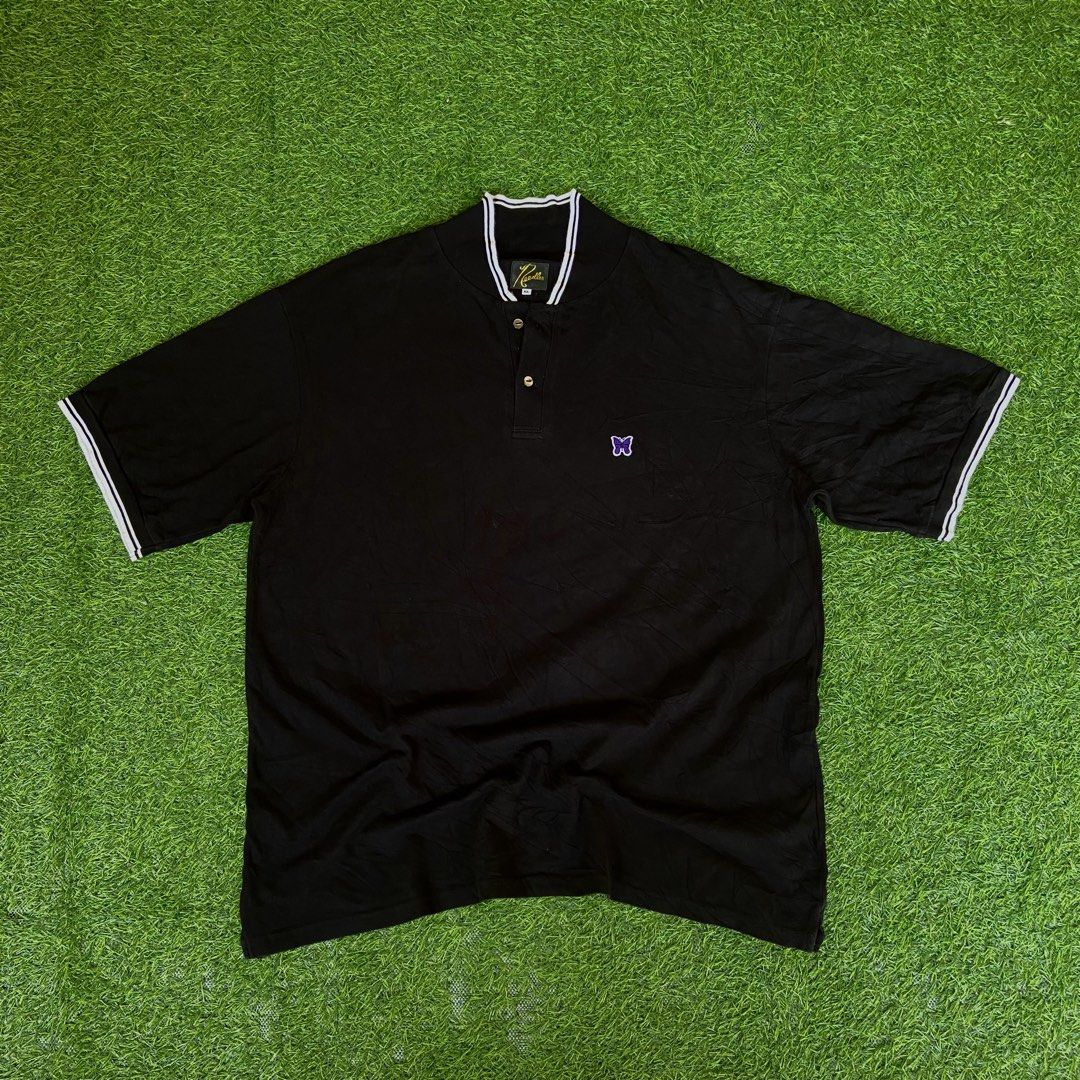Needles Shawl Collar Polo Shirt (Category: Tshirts & Polo Shirts ) located in Davao. Submitted by payts.wruh (Listing ID 1470121590, Image 1). Description: Needles Shawl Collar Polo Shirt size XL W 24 x L29 excellent condition no issue .