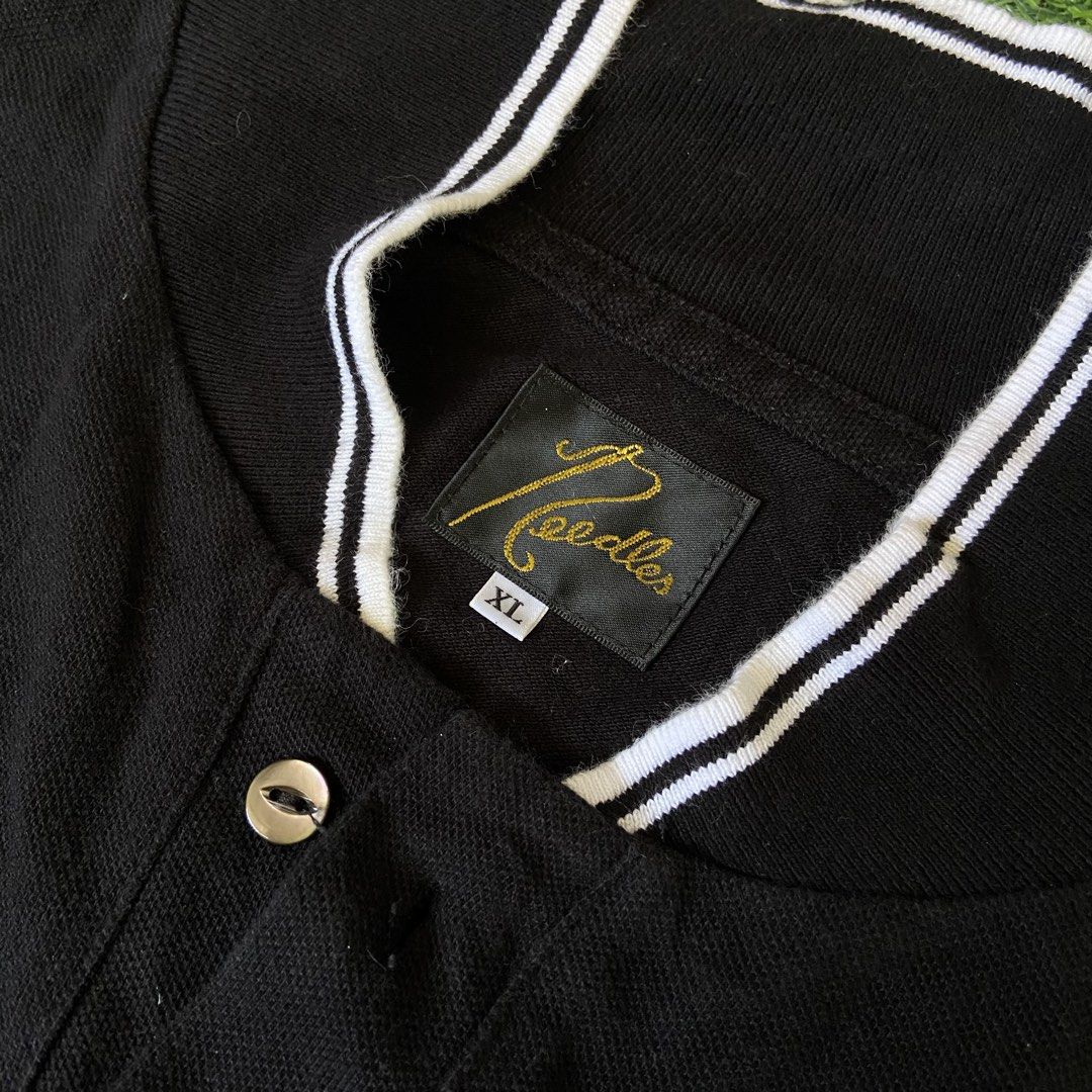 Needles Shawl Collar Polo Shirt (Category: Tshirts & Polo Shirts ) located in Davao. Submitted by payts.wruh (Listing ID 1470121590, Image 2). Description: Needles Shawl Collar Polo Shirt size XL W 24 x L29 excellent condition no issue .