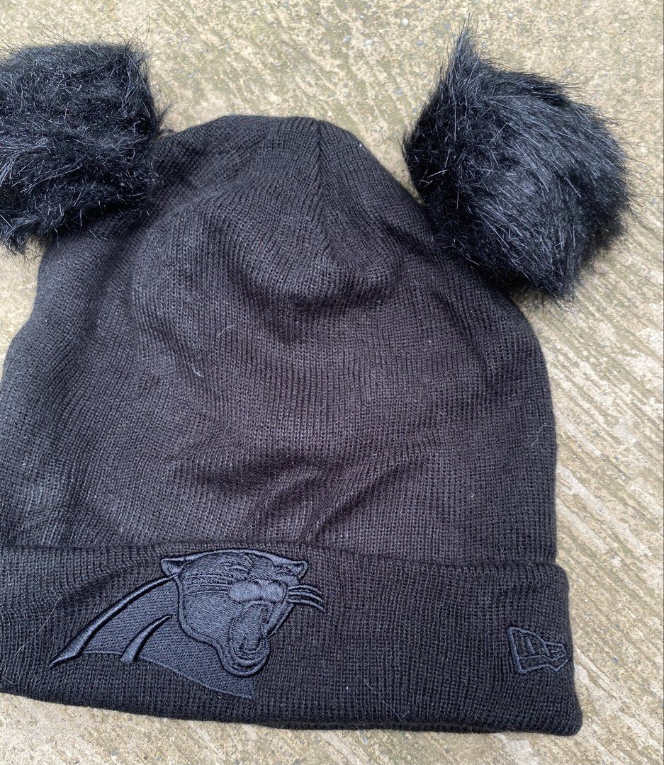 New Era Black Carolina Panthers Knit Hat (Category: Hats & Beanies) located in Cebu City. Submitted by czar0518 (Listing ID 1470059582, Image 2). Description: New Era Black Carolina Panthers Knit Hat Excellent condition No issue Dm sure buyer.📩.