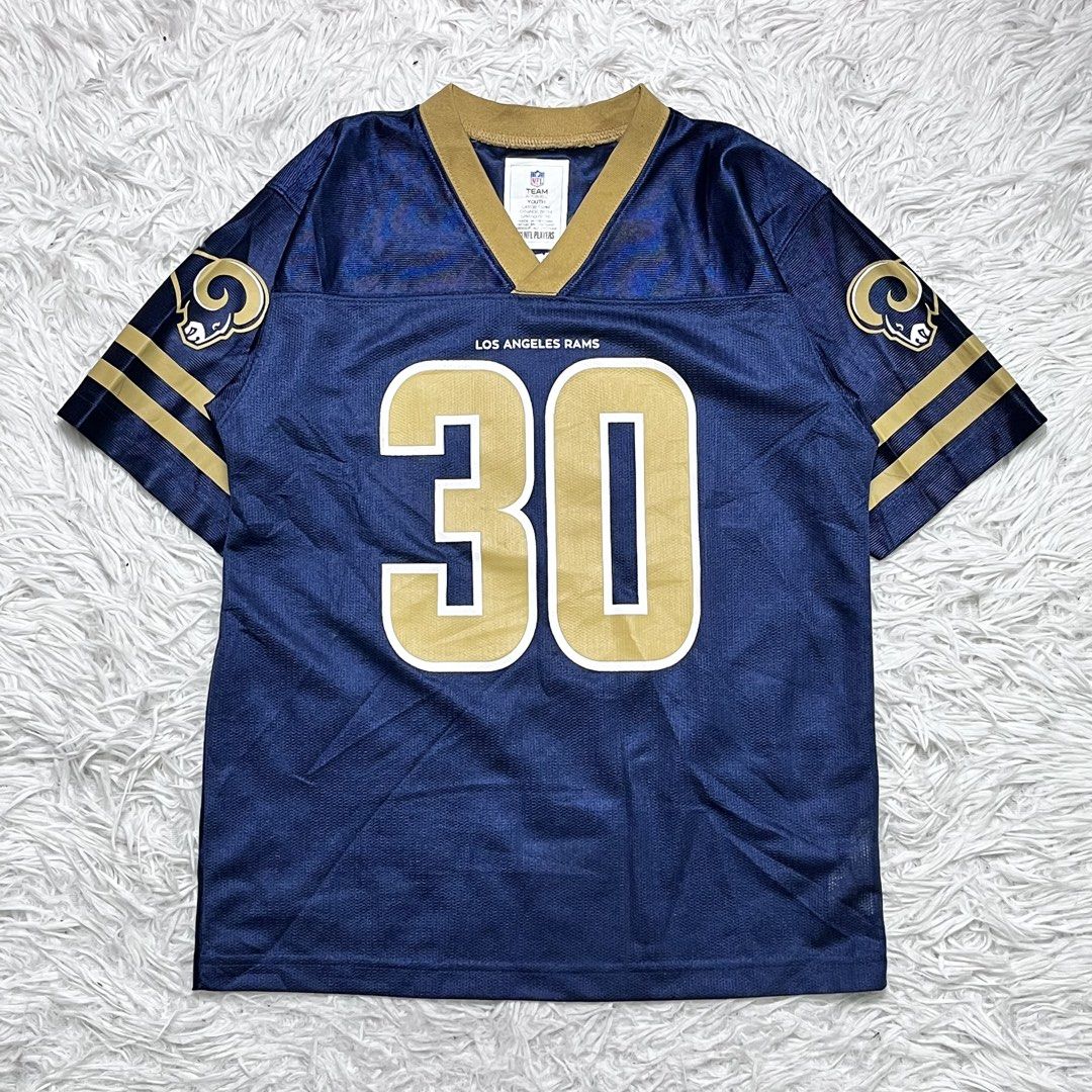 Nfl football jersey (Category: Activewear) located in Baguio. Submitted by sellingtonshop (Listing ID 1469973975, Image 1). Description: u19. Los Angeles Rams Football Jersey #30 Gurley II by NFL team apparel Size: Youth L fits XS mens crop fit or S-M womens Dimes: 24.5*19 Condition: excellent Issue: none Mine: 580 Steal: 680 Grab: 780.