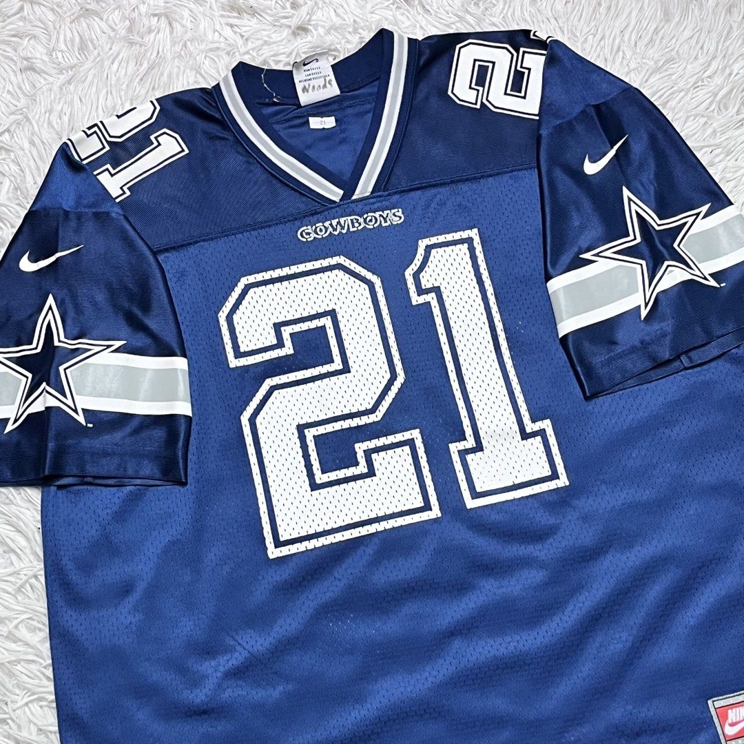 Nfl football jersey (Category: Activewear) located in Baguio. Submitted by sellingtonshop (Listing ID 1469975206, Image 3). Description: u21. Vintage Dallas Cowboys Football Jersey #21 Sanders by Nayki Size: Youth L fits M boxy fit Dimes: 27*25 Condition: excellent Issue: none Mine: 1080 Steal: 1280 Grab: 1480.